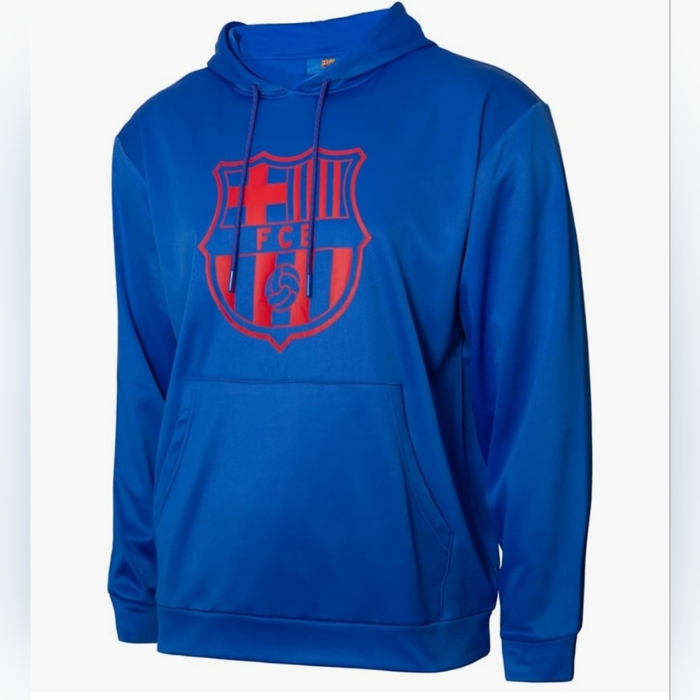 NWT Barça Barcelona Football Club Hoodie L Sweatshirt Icon Sports Soccer FC 😀